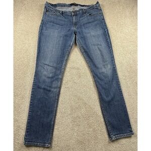 Levis 524 Jeans Womens 17M Too Superlow Low Rise Light Stretch Dark Wash